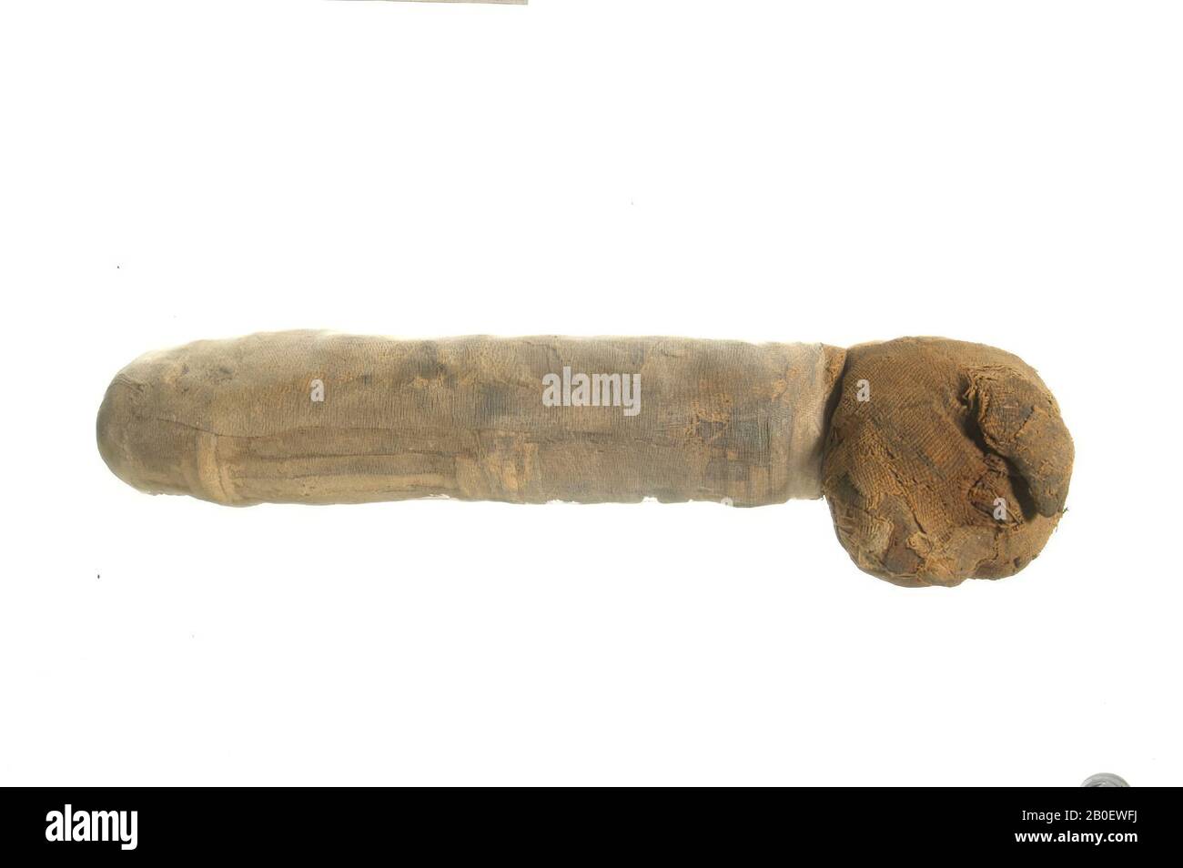 Egypt, mummy, mammal, mummy, linen, 25 x 5.1 x 7.6 cm, Greco-Roman period, Roman imperial time, Egypt Stock Photo