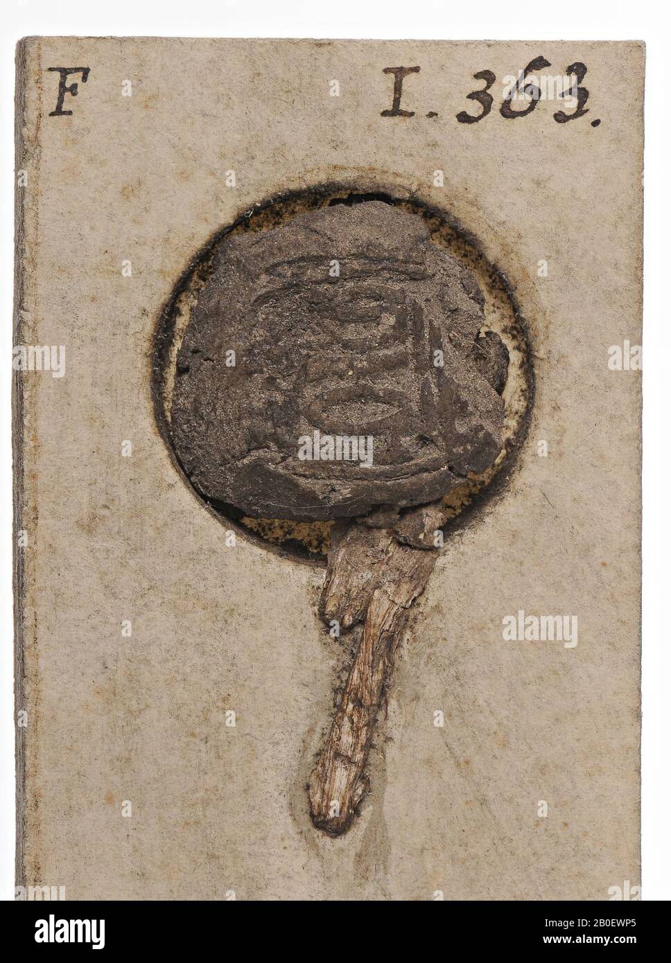 seal impression, seal, clay, New Kingdom, 19th Dynasty, Egypt Stock Photo