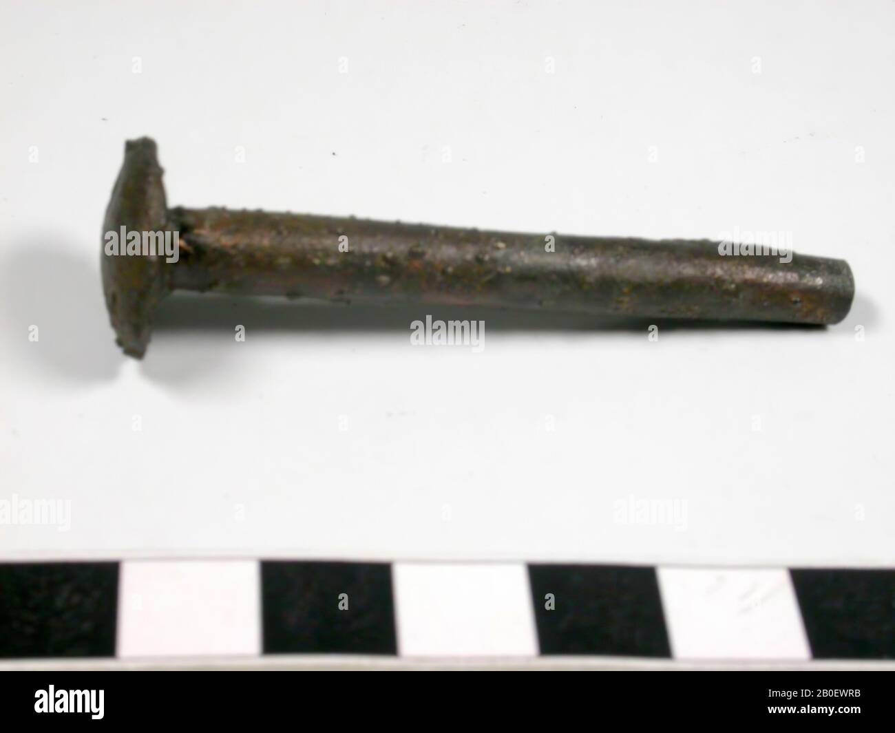 nail, nail, bronze, length: 6.4 cm, Egypt Stock Photo