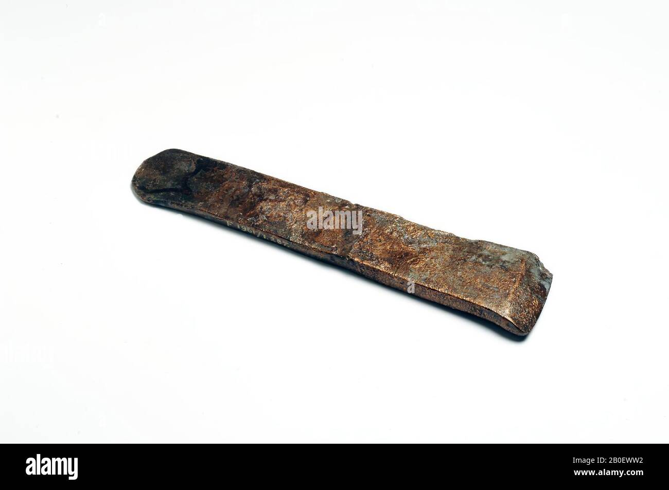 tool, chisel, chisel, copper, 4.1 x 1.1 x 17.2 cm, Egypt Stock Photo