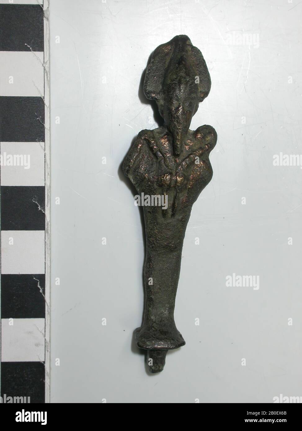 Osiris, standing, bronze, god, bronze, 7 cm, Late Period, Egypt Stock Photo
