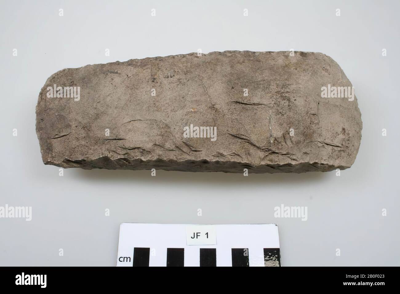 Unpolished Ax, Ax, Stone, Flint, 3 X 8 X 22.2 Cm, Prehistoric, Denmark 