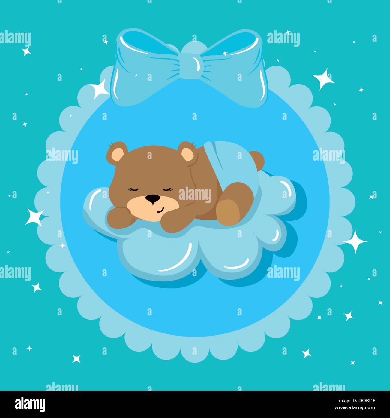cute teddy bear female in lace frame Stock Vector Image & Art - Alamy