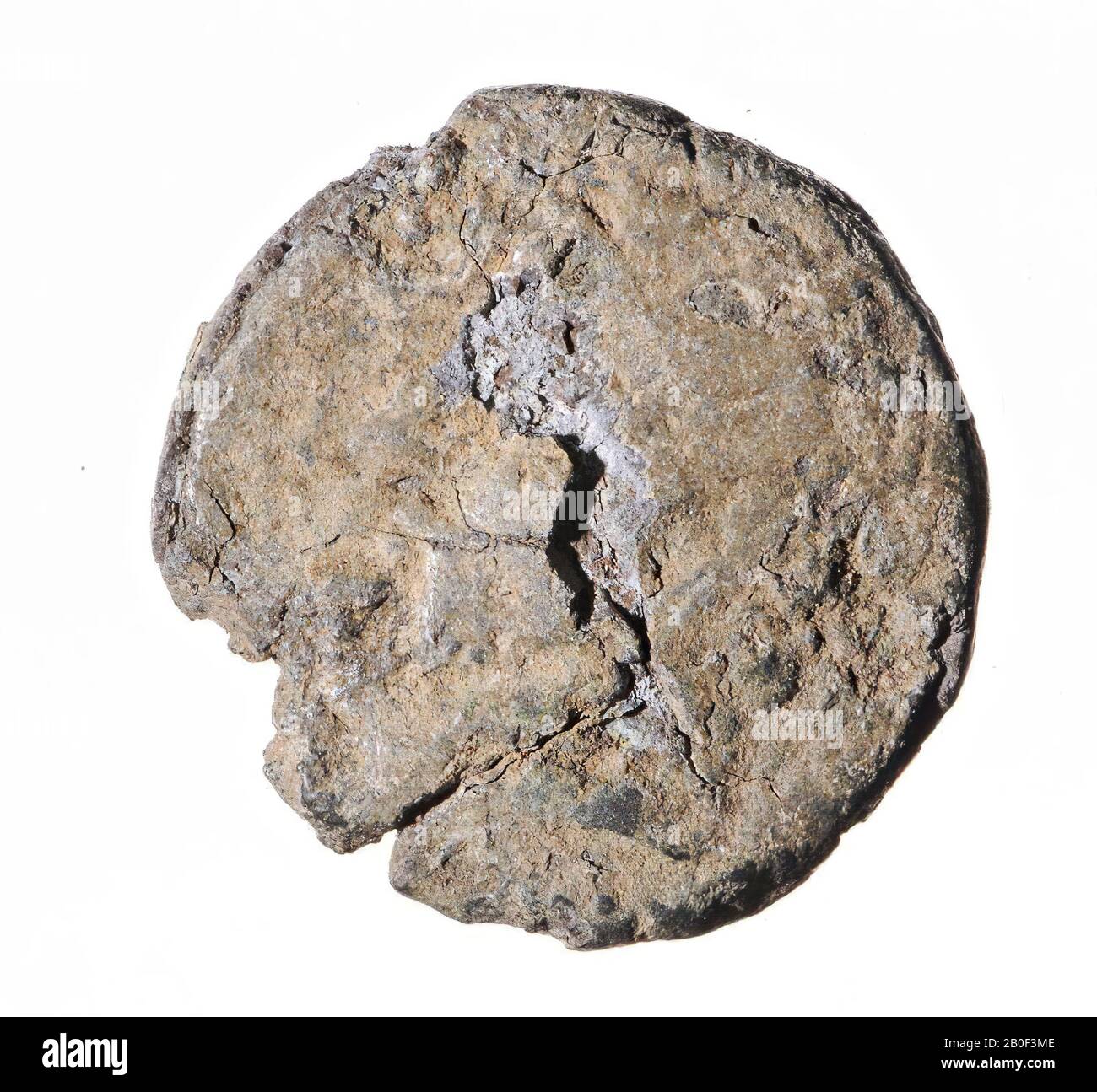 Classical antiquity, coin, AES-25, Massinissa et al., Numidia-Mauretania, metal, copper, Diam., 25 mm, wt., 14.36 gr, roman 208-108 BC, Tunisia Stock Photo