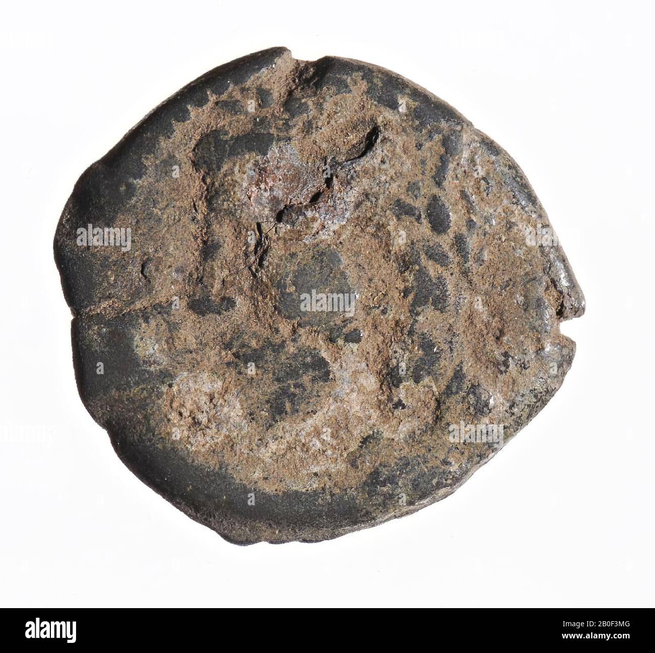 Classical antiquity, coin, AES-25, Massinissa et al., Numidia-Mauretania, metal, copper, Diam., 25 mm, wt., 10.83 g, roman 208-108 BC, Tunisia Stock Photo