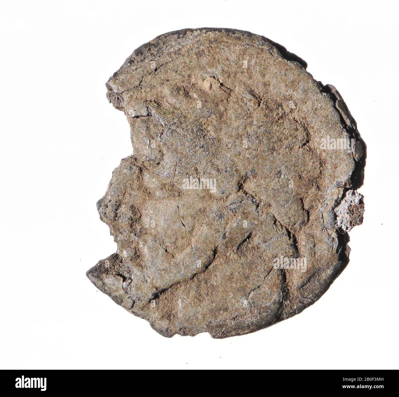 Vz: male head l. with beard and laurel wreath, K z: horse n.l., coin, Aes-26, Massinissa et al., Numidia-Mauretania, metal, copper, Diam. 26 mm, wt. 13.73 gr, Roman 208-108 BC, Tunisia Stock Photo