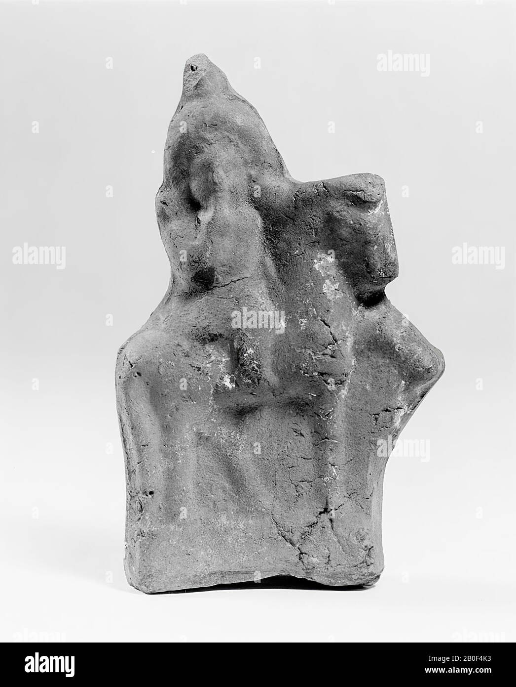 Harpokrates, sitting, horse, votive statue, terracotta, height 14.5 cm