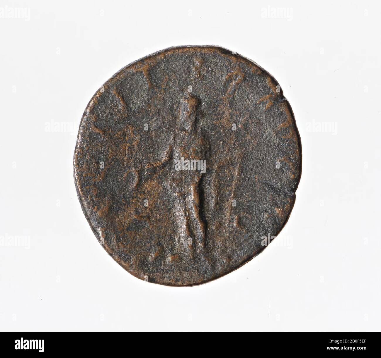 Vz: laurel, draped bust, and IMP GORDIANUS PIUS FEL AUG, Kz: Laetitia n.l. with wreath and anchor between S - C, [LAE Stock Photo