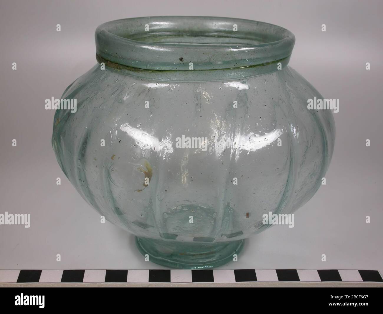 pot, glass, roman, Netherlands, Limburg, Mook and Mediator, Mook Stock Photo