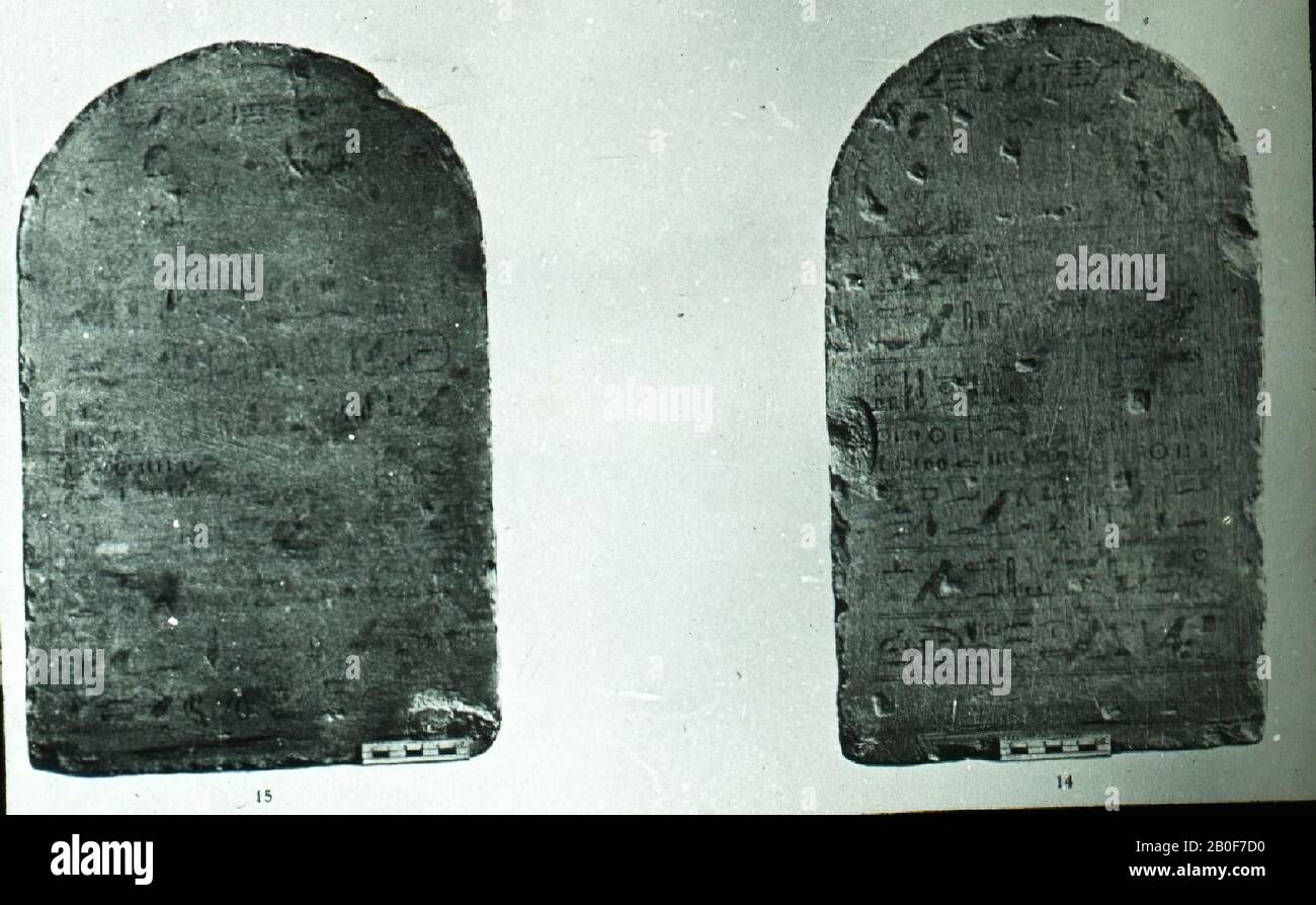 Psemtek, round arch, Necho II, stele, limestone, 45 x 26 cm, Late Period, 26th Dynasty 610-595 BC, EgyptDescription of the Egyptian collection, VII, 14, Pl.XV, K. Piehl , Inscr. here. III (Leipzig, 1903), pl. 28 G, L. Habachi, ASAE 47, 264 n. 4, 280, A. Kucharek, Altägyptische Totenliturgien (Heidelberg 2010), 128, G. Vittmann, in: P. Busi Stock Photo