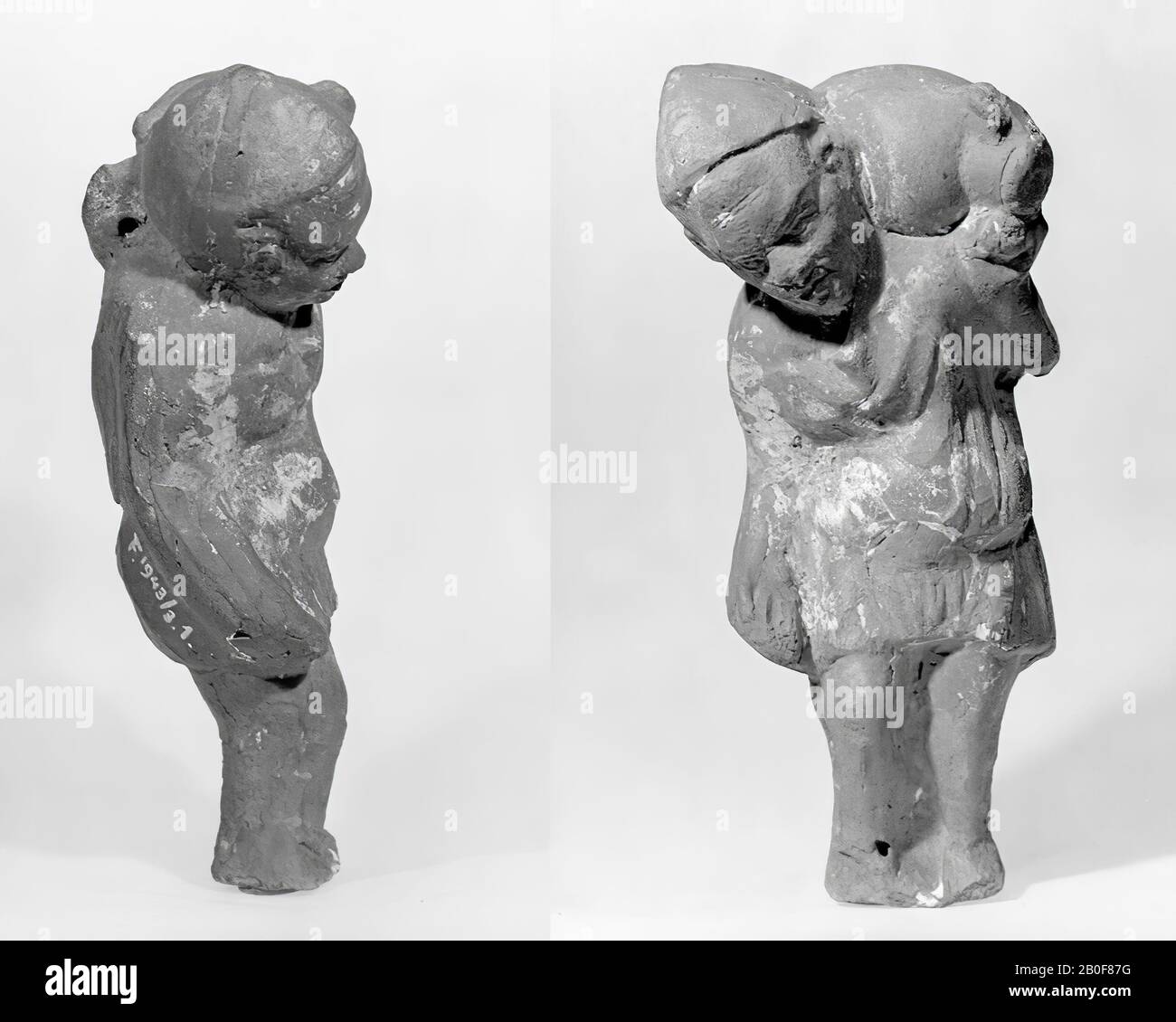 Egypt, votive statue, terracotta, height, 17 cm, GrecoRoman Period