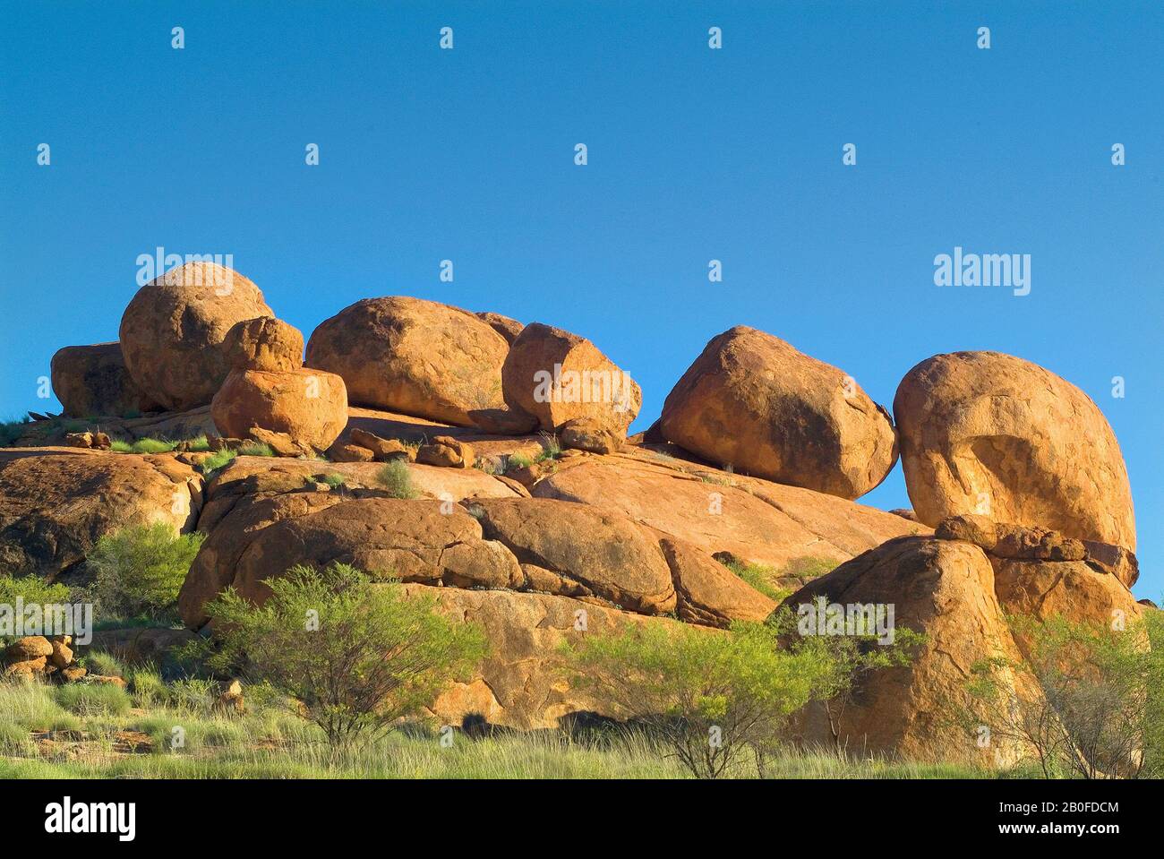 Australia, natural rock formation devils marbles in Northern Territory Stock Photo