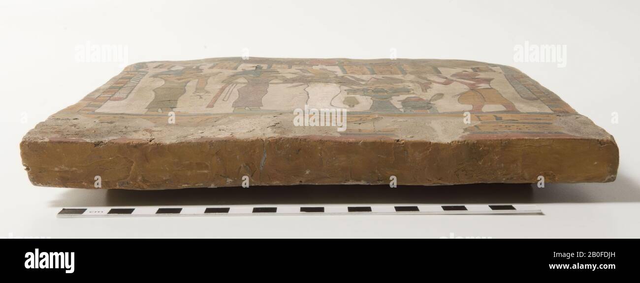 Djedchonsoe, funeral sign, wood, 26 x 26 cm, Late Period, 25th Dynasty -700 Stock Photo