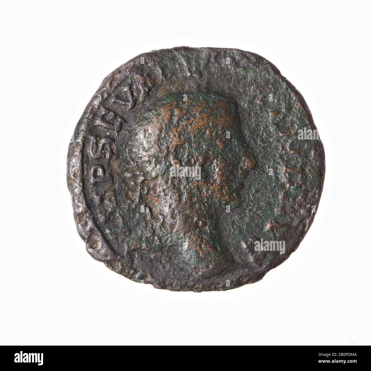 Classical antiquity, coin, denarius, Severus Alexander, metal, silver, Diam., 18 mm, wt., 2.97 g, roman 228 Stock Photo