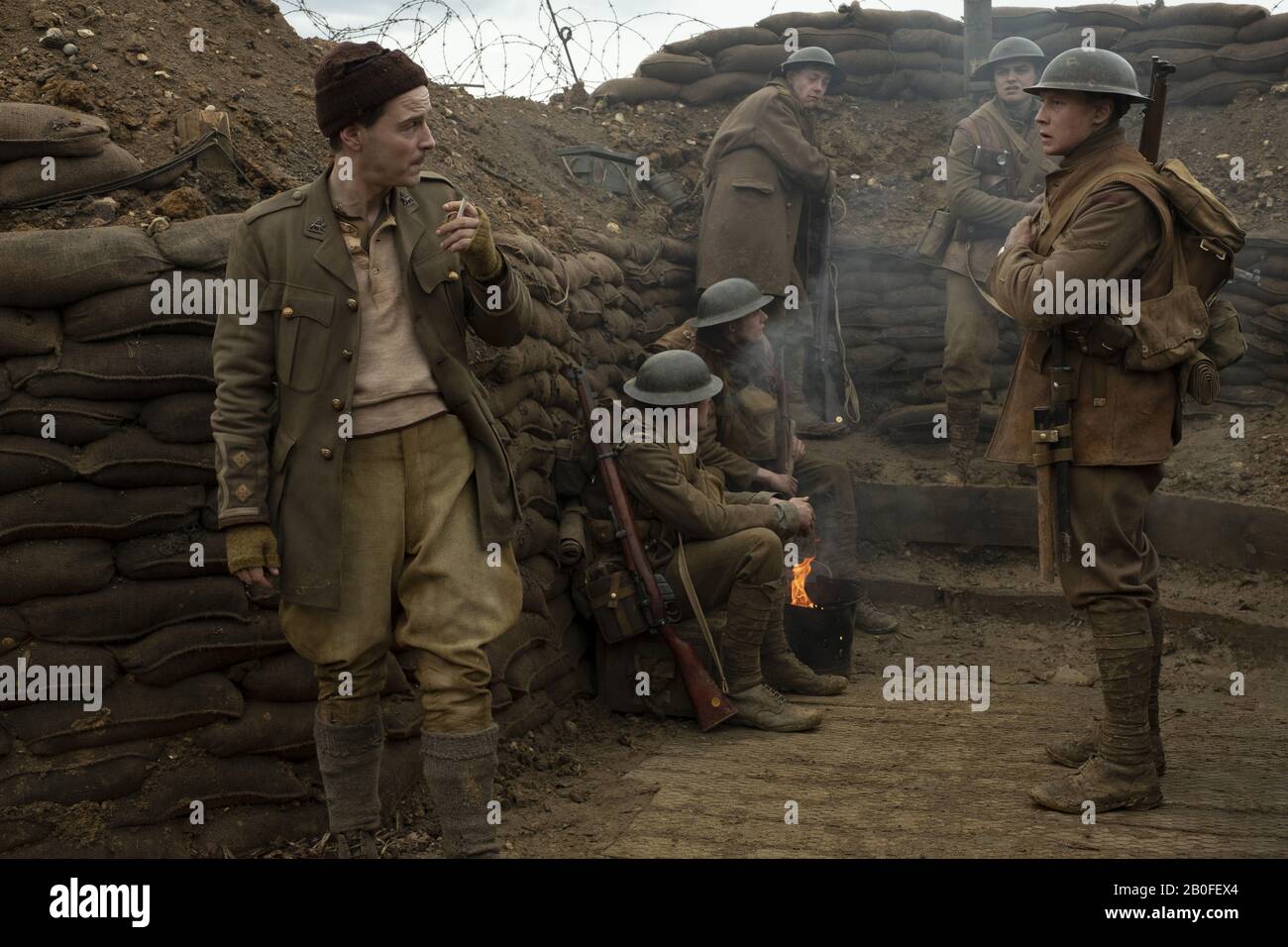 1917 Year : 2019 USA  UK Director : Sam Mendes Andrew Scott, George  MacKay, Dean-Charles Chapman Stock Photo - Alamy
