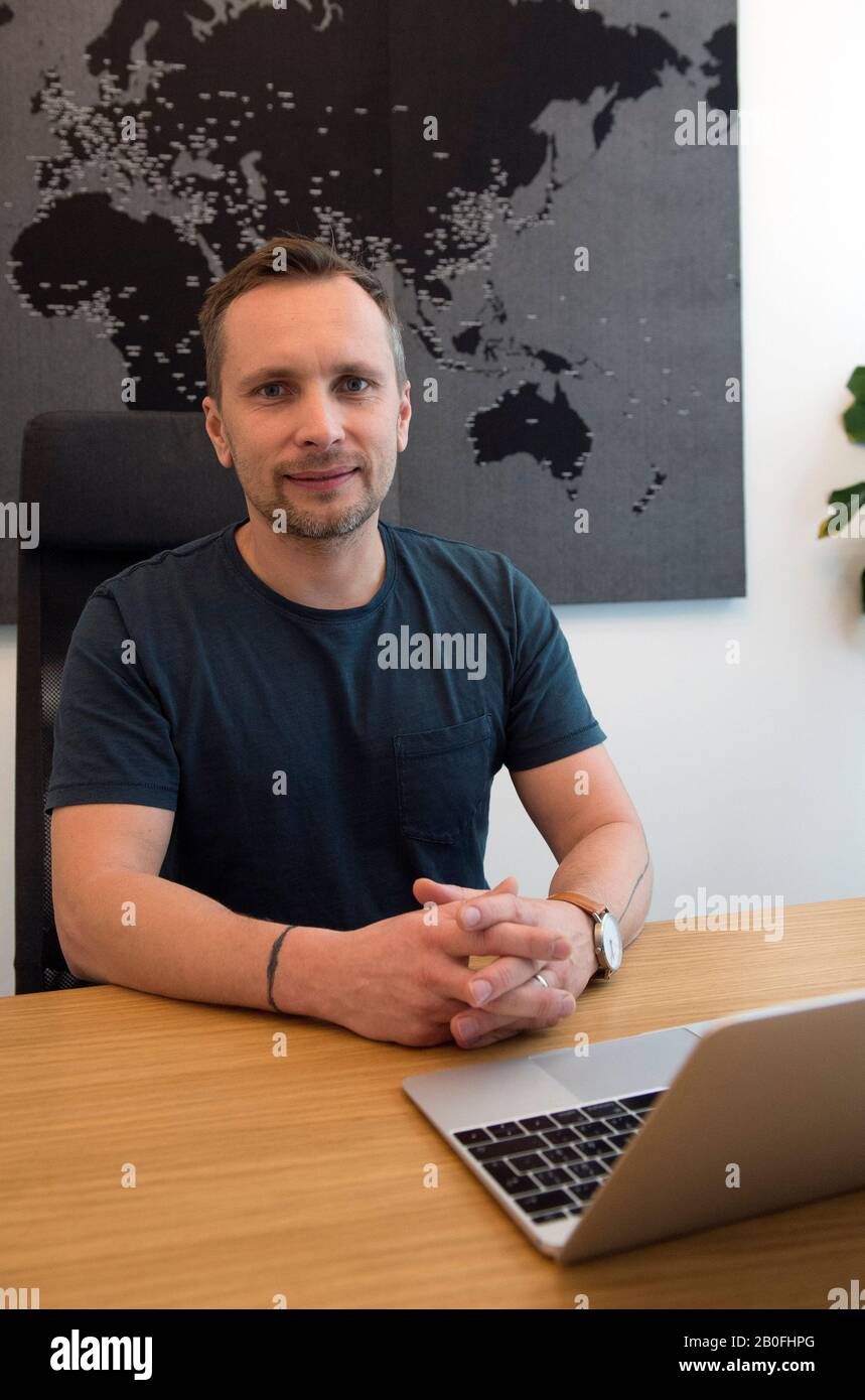 Czech e-shop Bonami.cz, which sells furniture and home accessories, CEO  Pavel Voparil gives an interview to Czech News Agency (CTK) in Prague, Czech  Republic, on February 2, 2020. (CTK Photo/Katerina Sulova Stock