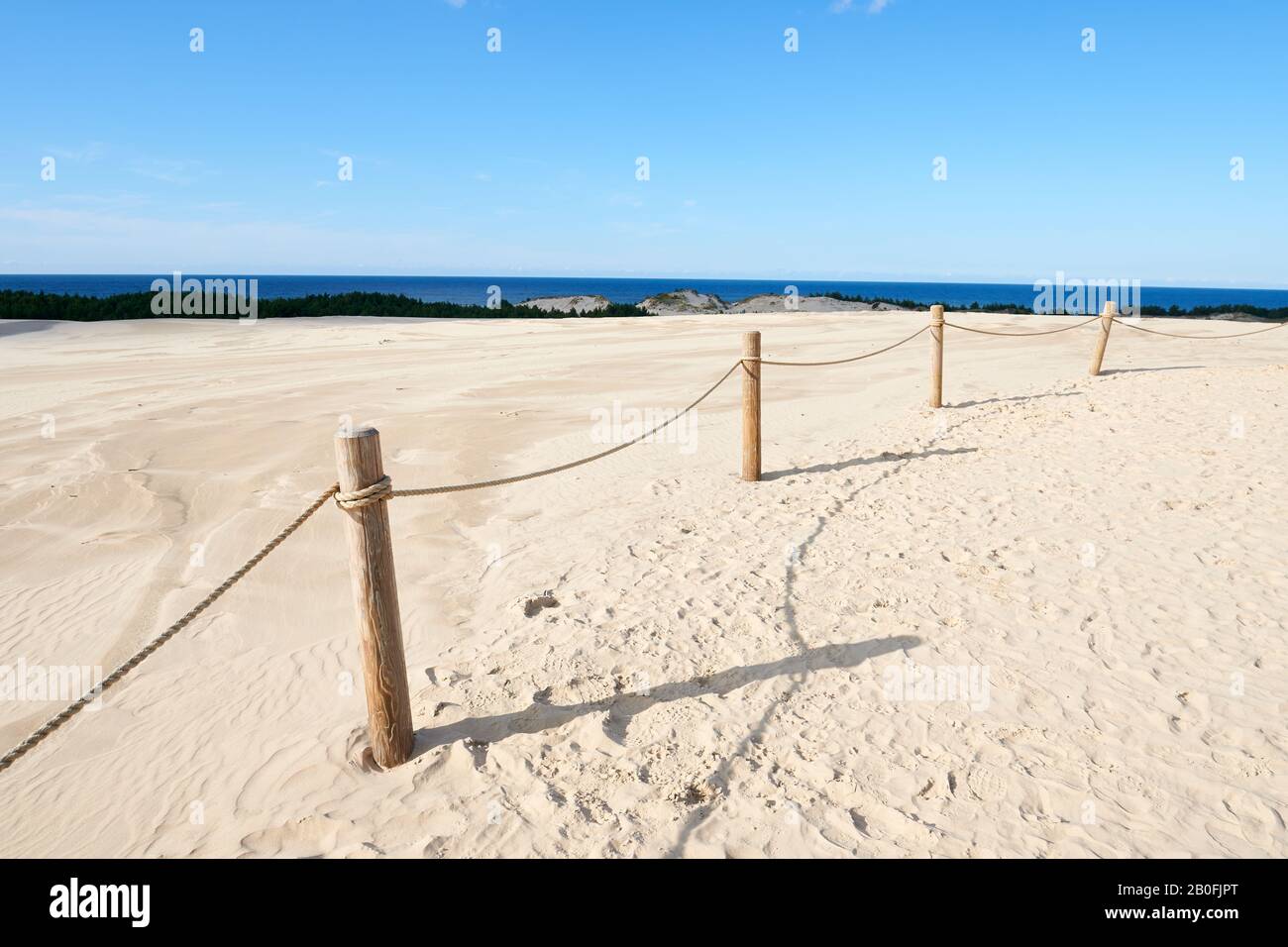 Slovinski national park, Leba sand dune on the Baltic coast Stock Photo