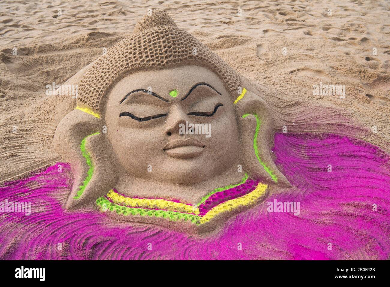 The image of Sadhu in Rath Yatra fesival in Puri, Odisha, India, Asia Stock Photo