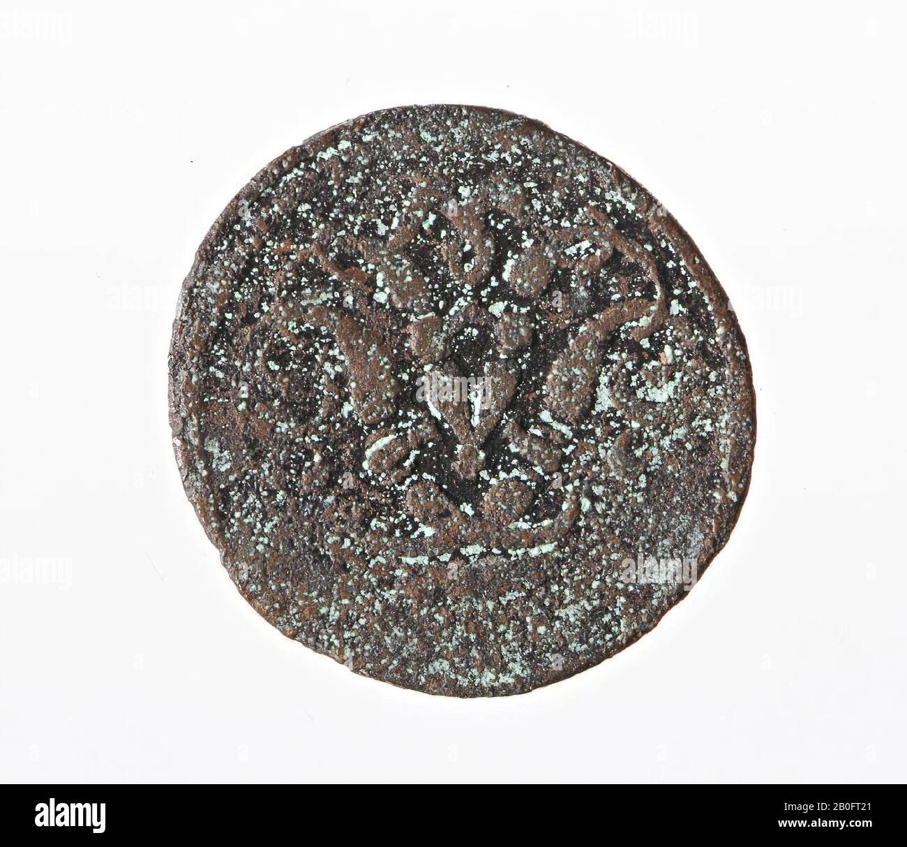 Lalertia vincit, coin, mountainware coin, Johan Friedrich Alexander 1737-1791, metal, bronze, nt 1749-1749, Netherlands ?, unknown, unknown, unknown Stock Photo