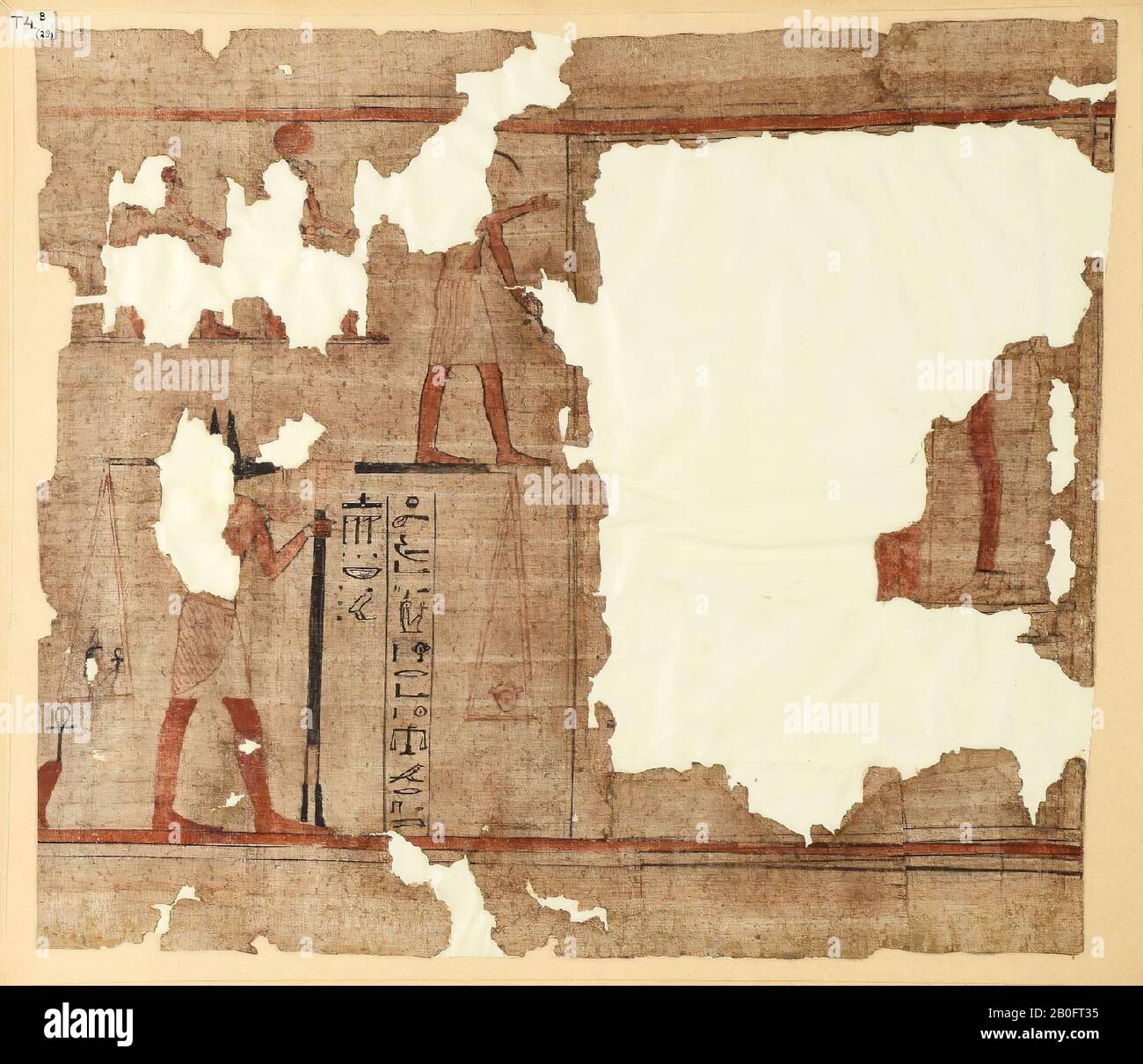 Egypt, death book, papyrus, 40 x 45 cm Stock Photo