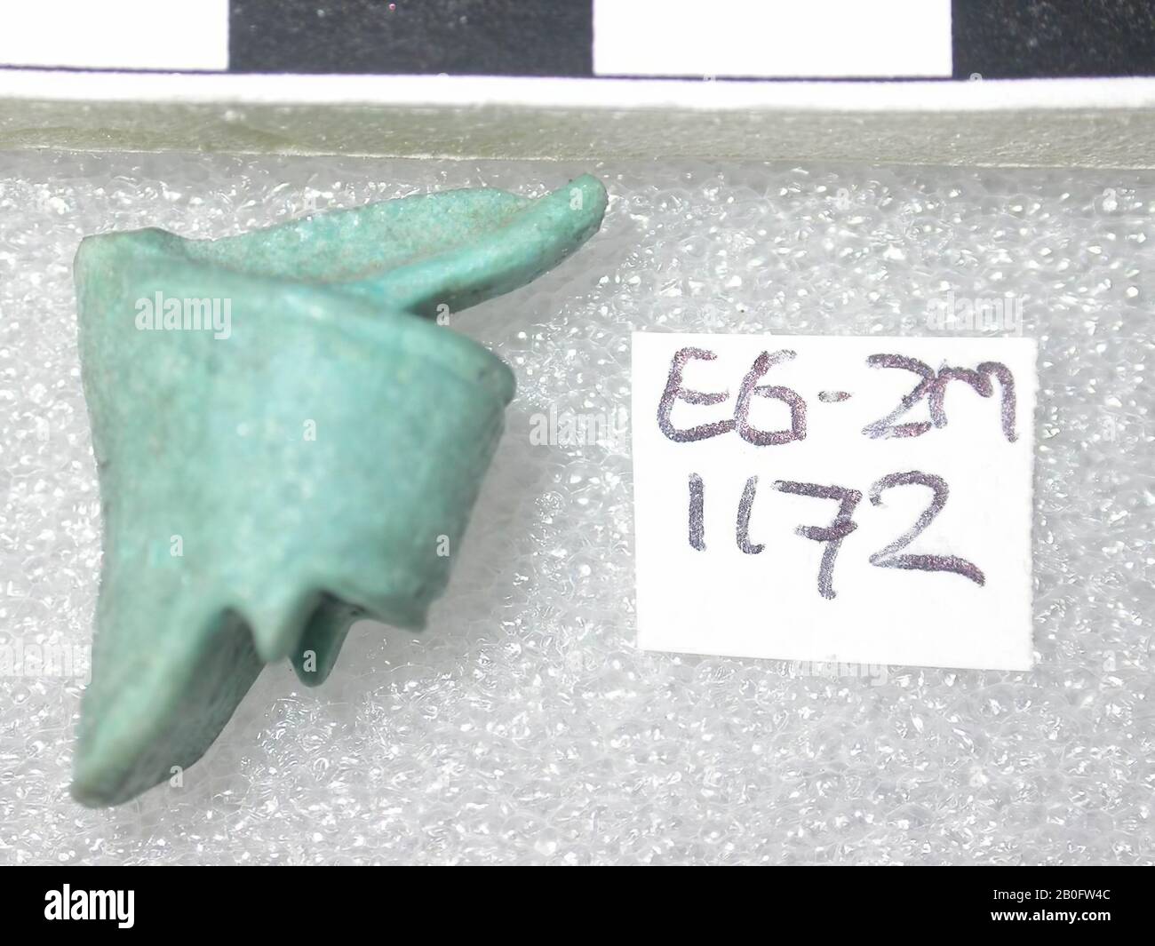 Egypt, amulet, object, faience, 2.1 cm, Location, Egypt Stock Photo