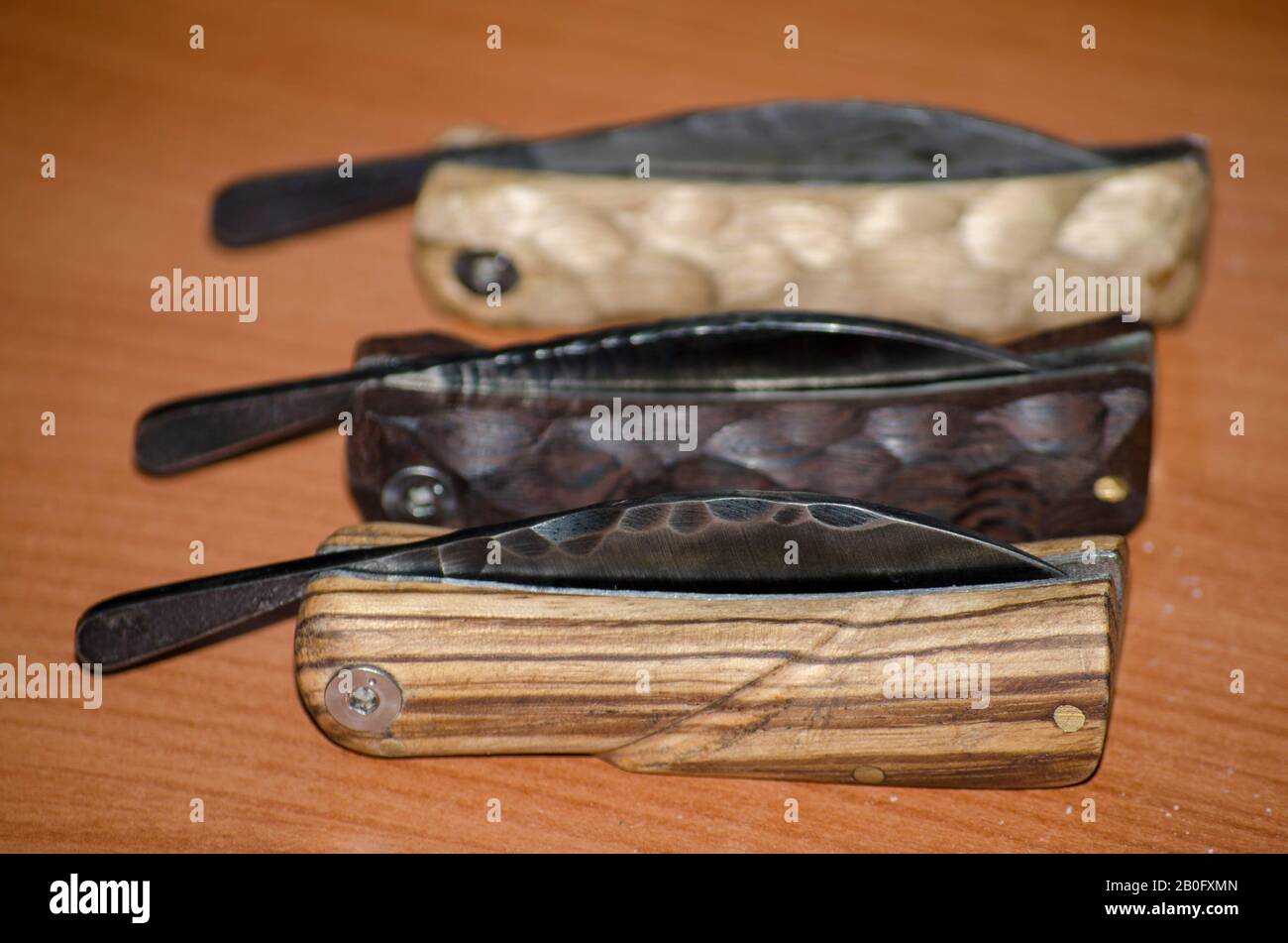 Folding Knife Bushcraft Stock Photo Alamy
