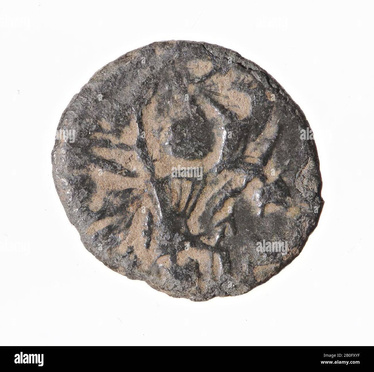 Vz: imperial bust r., Kz: fallen horseman-type, coin, aes-II, Constantius II Stock Photo