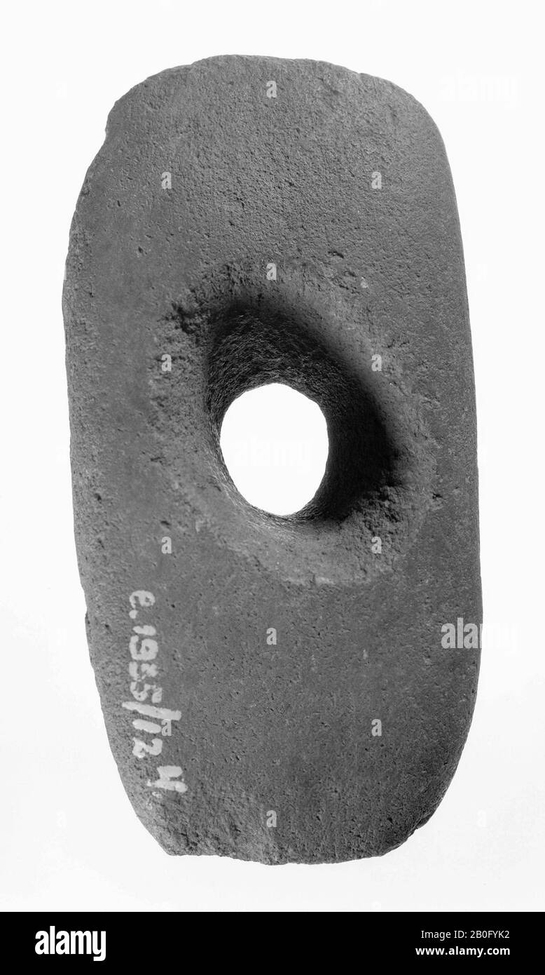The Netherlands prehistory, hammer, stone, 11.5 x 4.5 cm, prehistory -2900, -800, the Netherlands, Gelderland, Doetinchem, Doetinchem, Cossack Bump near the Kruisberg Stock Photo