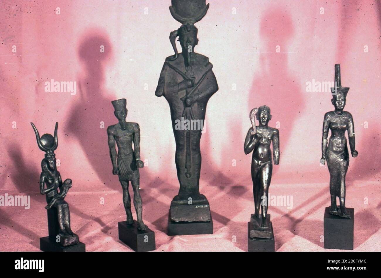 Amon, standing, bronze, god, bronze, 19,5 cm, Late Period, 25th Dynasty, Egypt Stock Photo