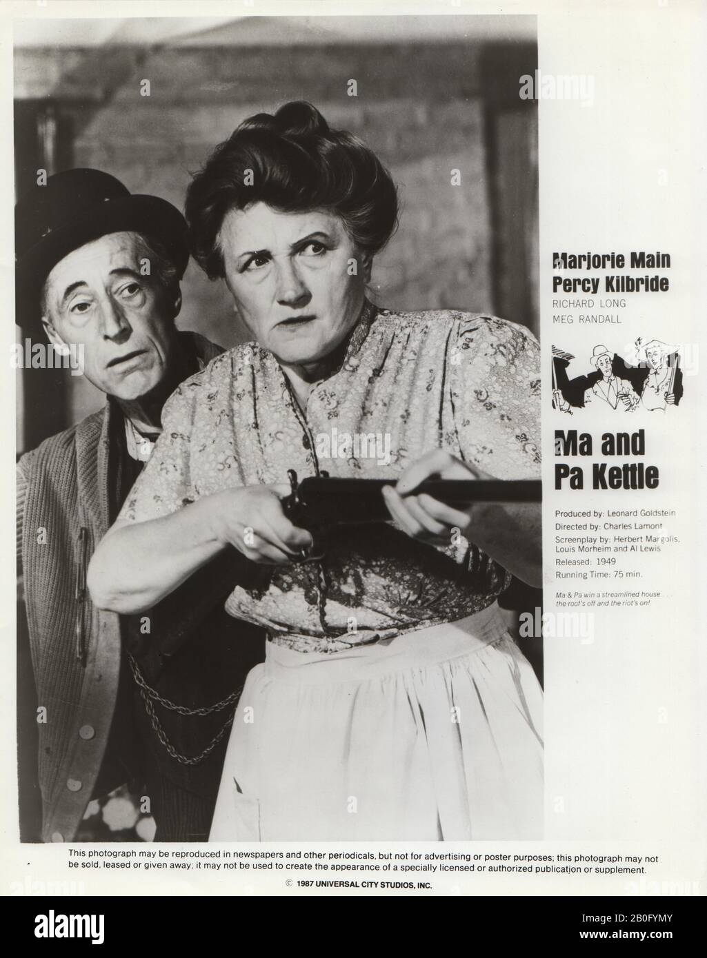 MA AND PA KETTLE (1949) PERCY KILBRIDE MARJORIE MAIN CHARLES LAMONT