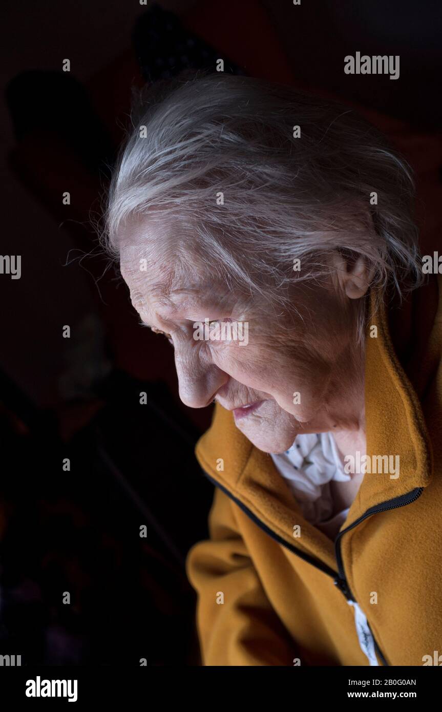 Sad Pensive Portrait Thoughful High Resolution Stock Photography and ...