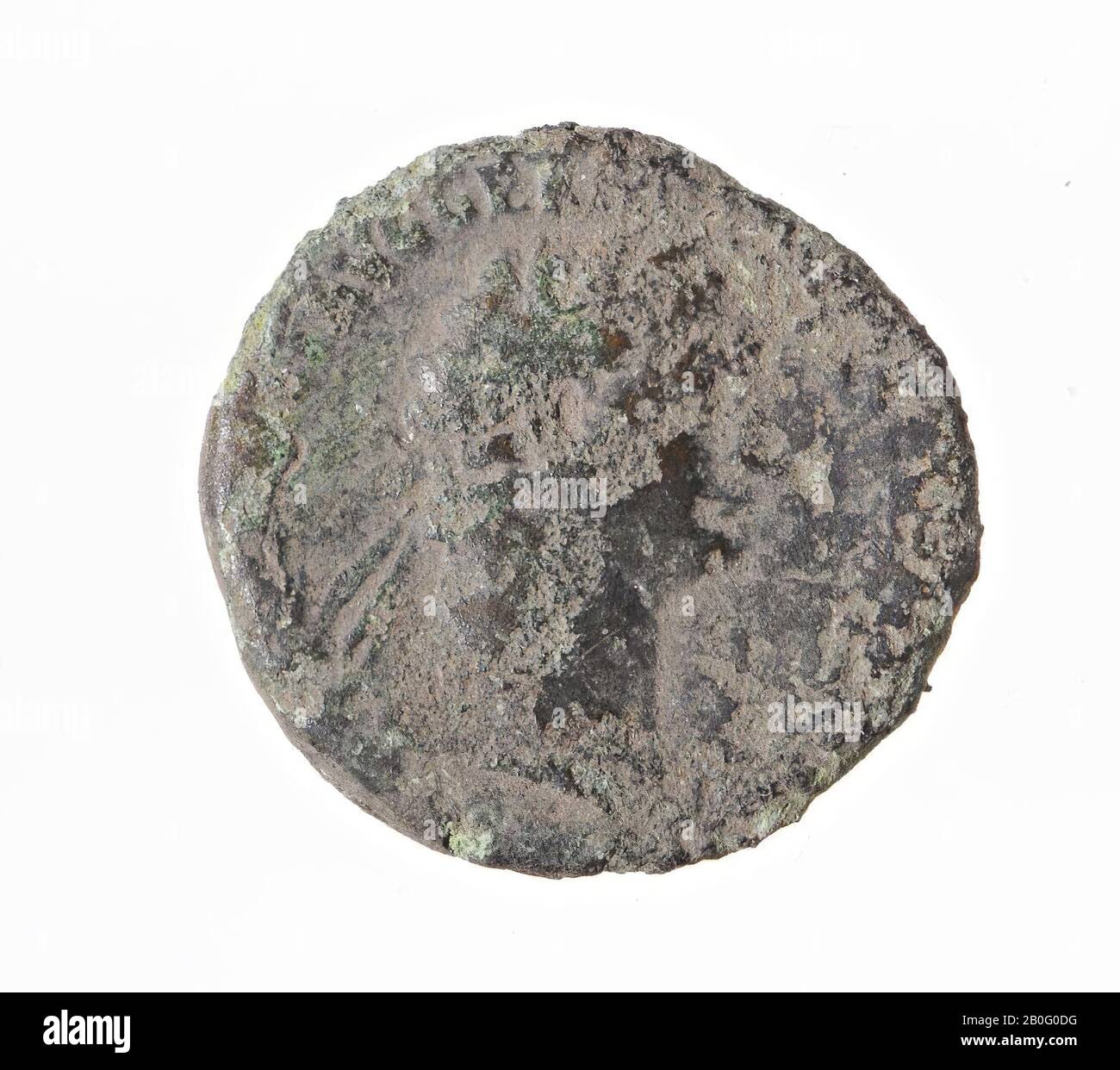 Classical antiquity, coin, ash, Domitian, metal, copper, Diam., 26 mm, wt., 8.24 g, roman 84-96 Stock Photo