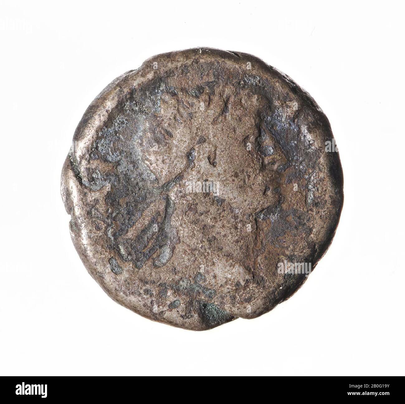 coin, tetradrachm, Hadrian, Vz: Hadrianusbust r., Drapery, [AUT KAI TR Stock Photo