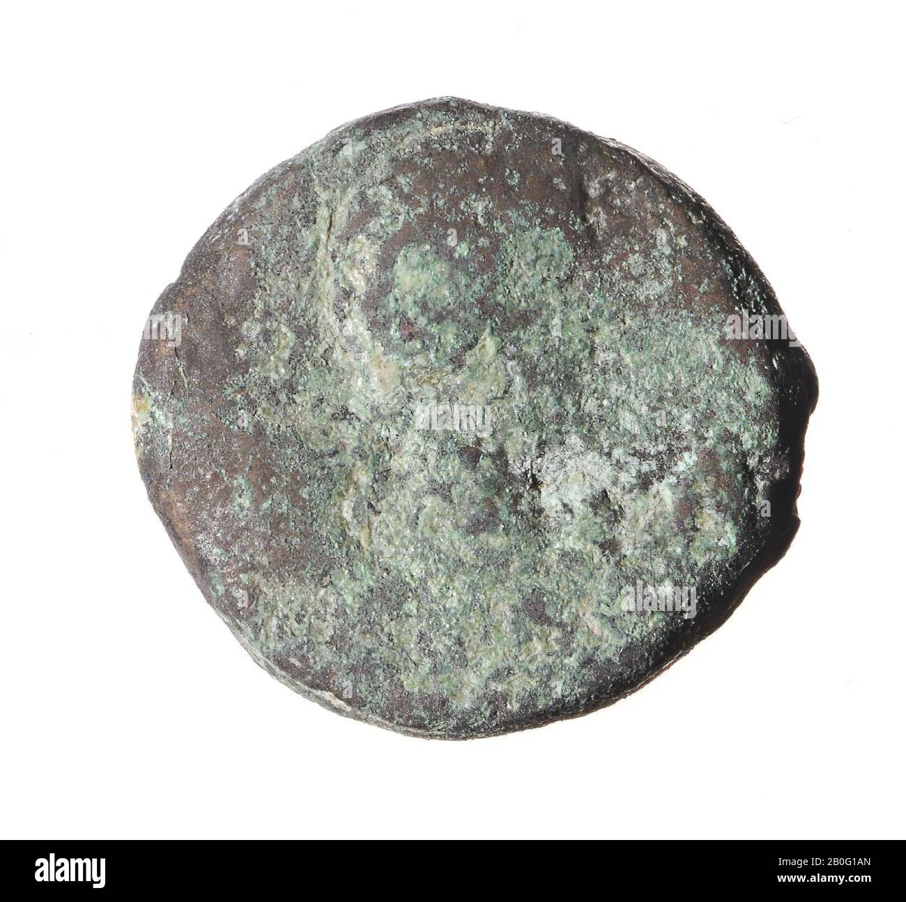Egypt, coin, AES-20, August, metal, copper, Diam., 20 mm, wt., 7.12 gr, Greco-Roman Period, Roman imperial period BC 31-14 AD, Egypt Stock Photo