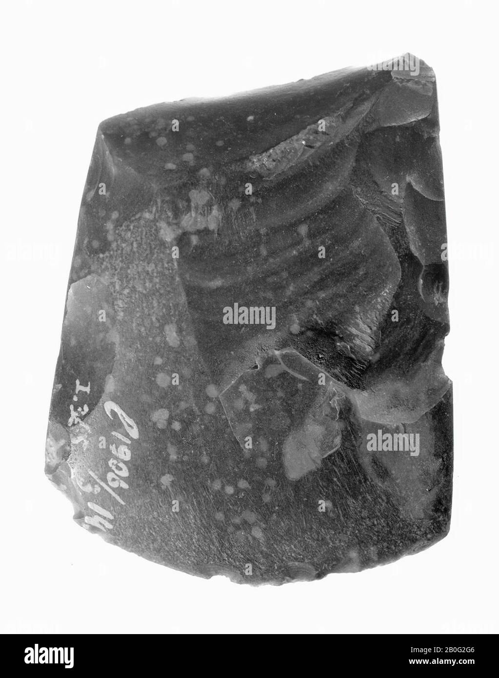 polished ax of flint, ax, stone, flint, length: 6.4 cm, prehistoric -4000 Stock Photo