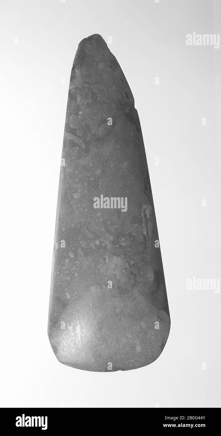 polished flint ax, ax, stone, flint, 20.1 x 7.2 cm, prehistoric -4000