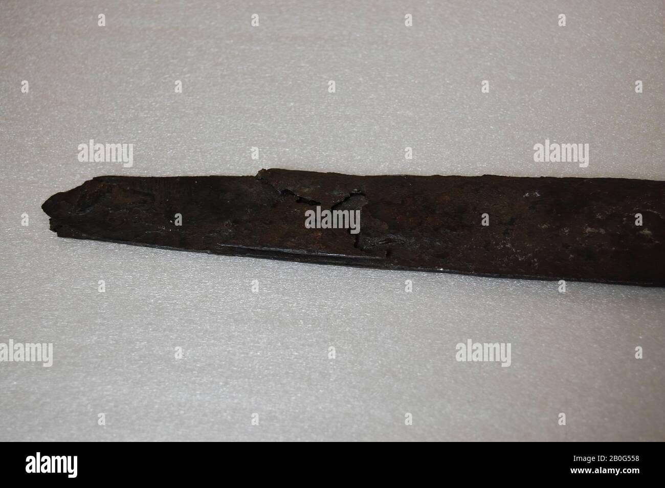 sword, metal, iron, 87.7 x 4.6 x 2.0 cm, prehistory, Belgium Stock Photo