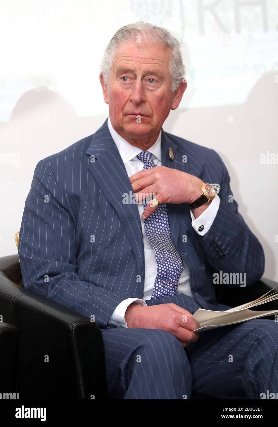 The Prince of Wales speaks during the Plant Health and Biosecurity