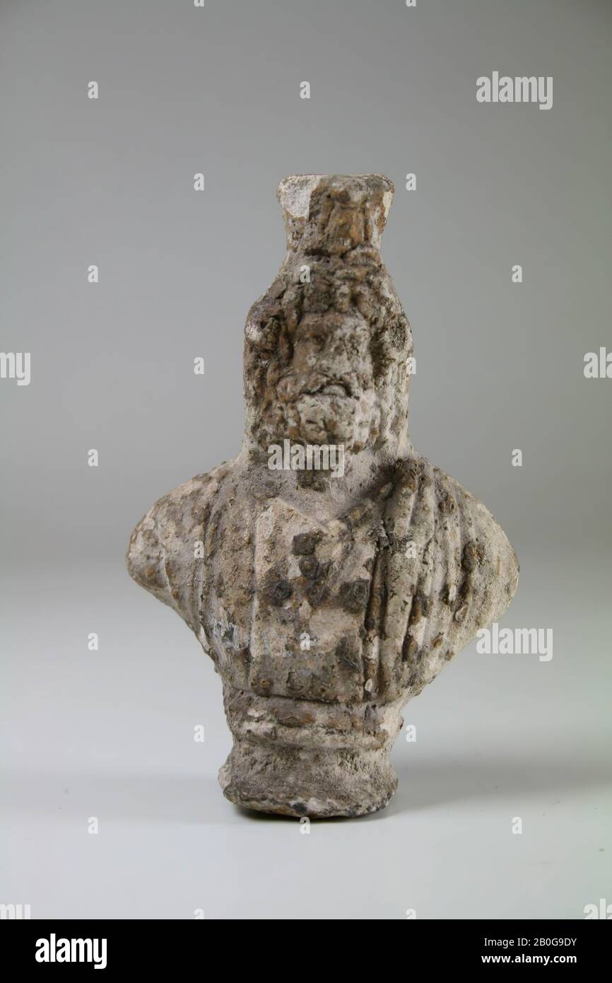Serapis, bust, votive statue, terracotta, 7,4 cm, Greco-Roman Period, Roman imperial era, Egypt Stock Photo