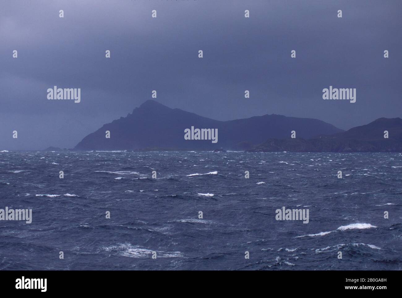 CHILE, VIEW OF CAPE HORN, ROUGH SEAS Stock Photo