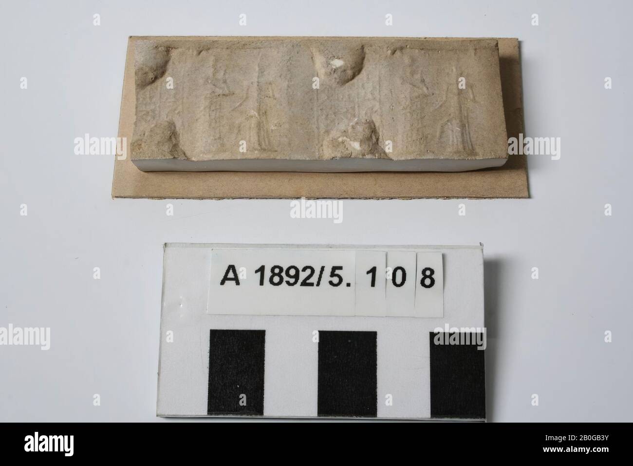 Print Cylinder Seal Plaster 2 5 X 7 1 X 0 7 Cm Cardboard 3 5 X 8 Cm Stock Photo Alamy