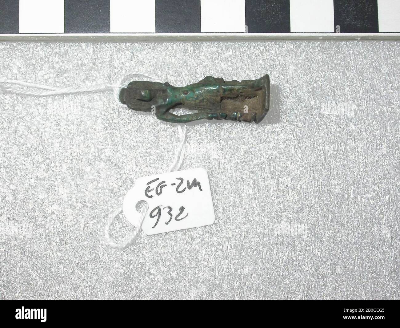 statue, thot, standing, ibiskop, ape, amulet, god, faience, 3,2 cm, Egypt Stock Photo