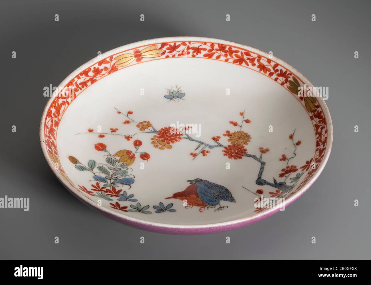 Meissen Porcelain Manufactory, German, 1710–present, Saucer, c. 1735–40, Hard-paste porcelain, saucer: 15/16 x 4 5/8 x 4 5/8 in. (2.4 x 11.7 x 11.7 cm Stock Photo