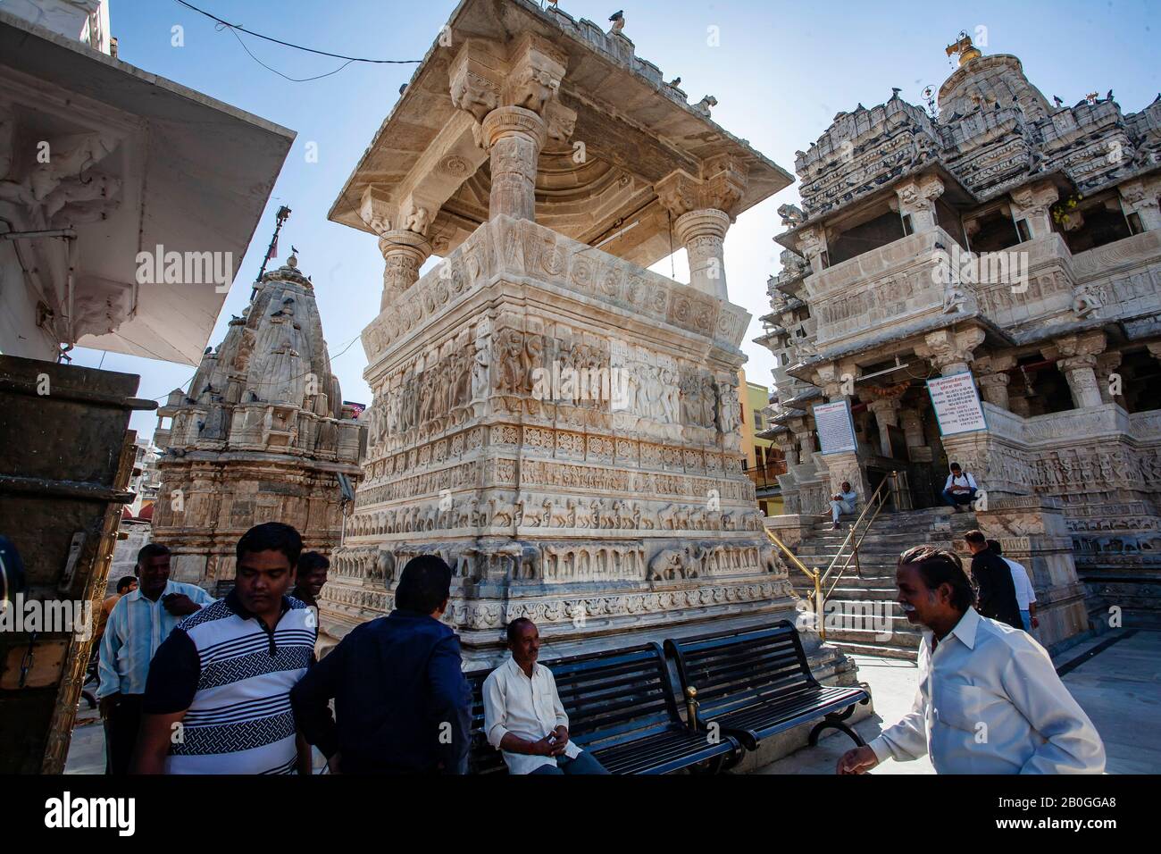 Udaipur city, Rajasthan, India, February 8, 2018 Shiva temple in