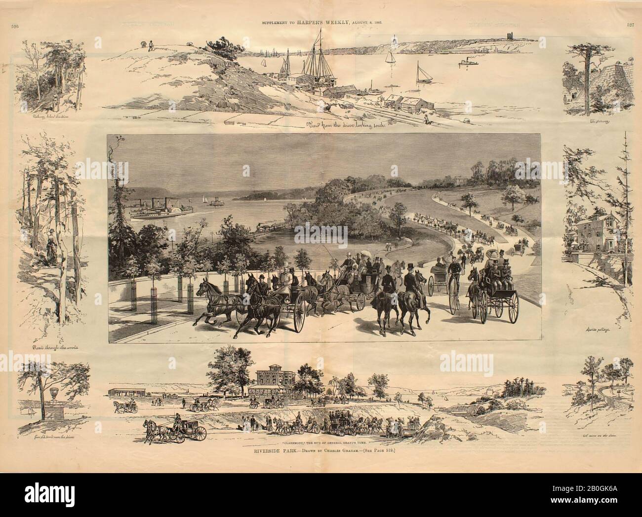 Charles Graham, American, 18521911, Riverside Park, 1885, Wood