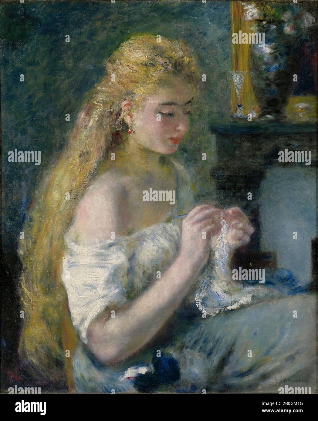 Auguste Renoir - Woman Crocheting