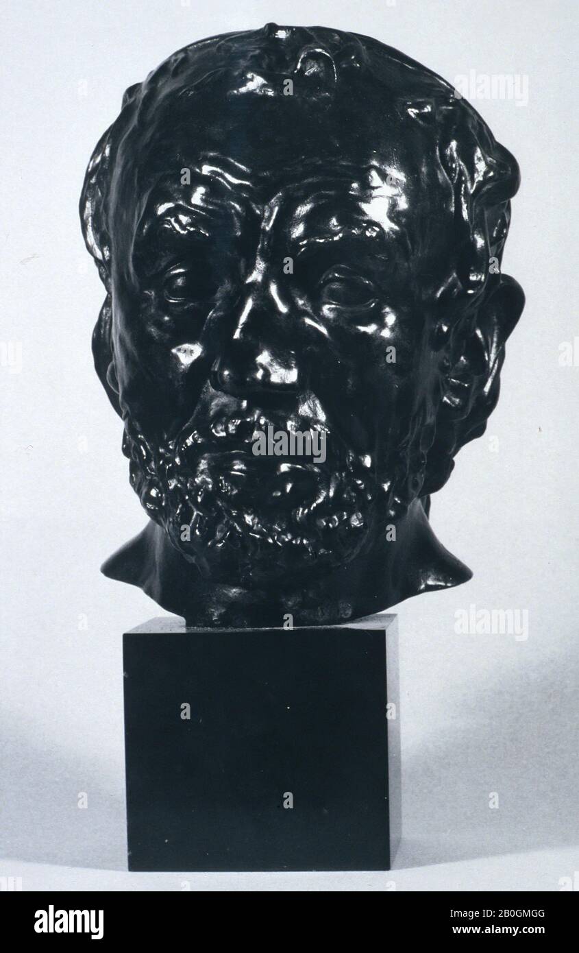 Auguste Rodin, French, 1840–1917, Man with a Broken Nose, modeled 1863–64,  Bronze, Height: 9 1/2 in. (24.1 cm Stock Photo - Alamy