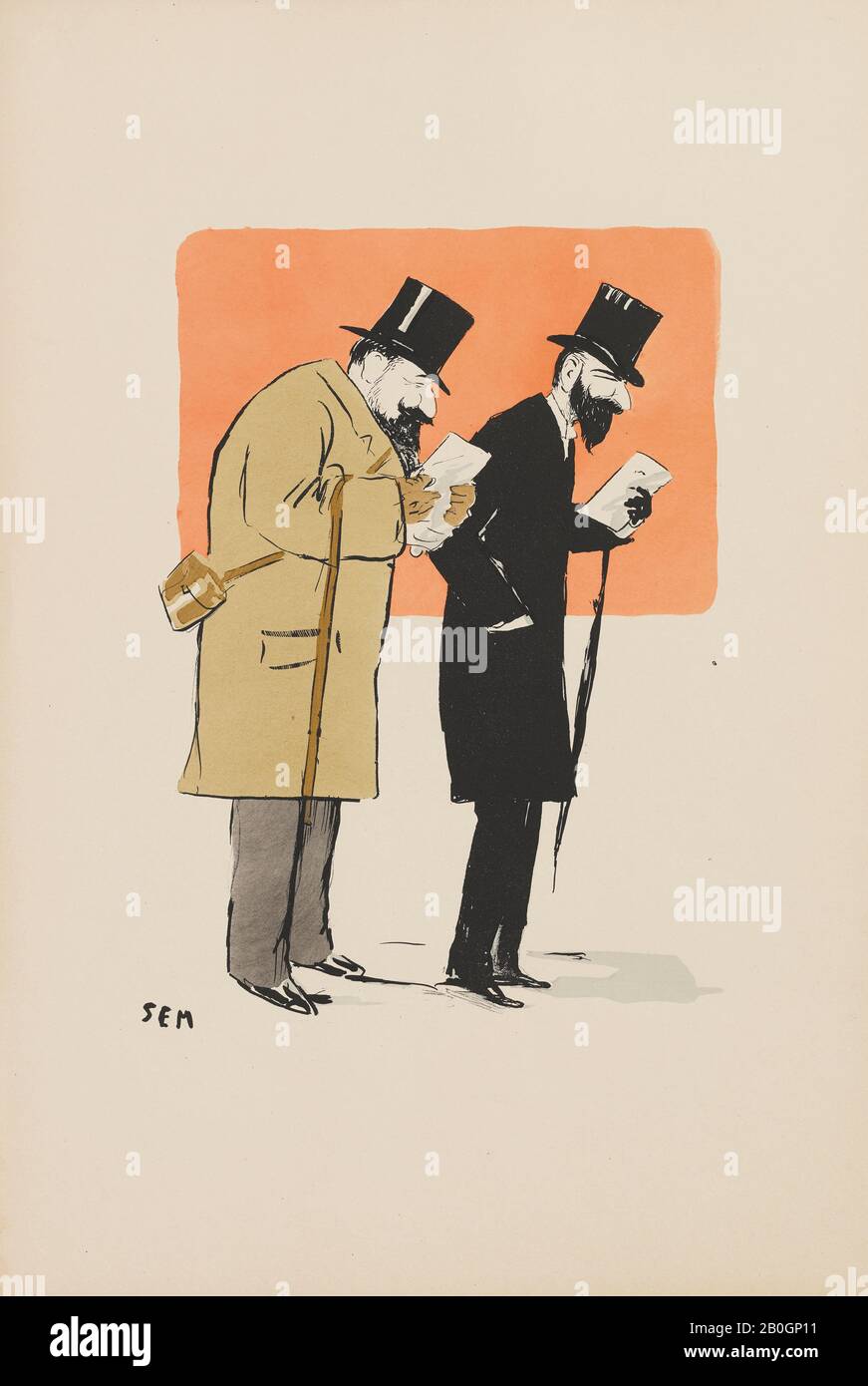 Sem, French, 1863–1934, lithograph, From 3e Série, 1873–1934, Lithograph on paper Stock Photo