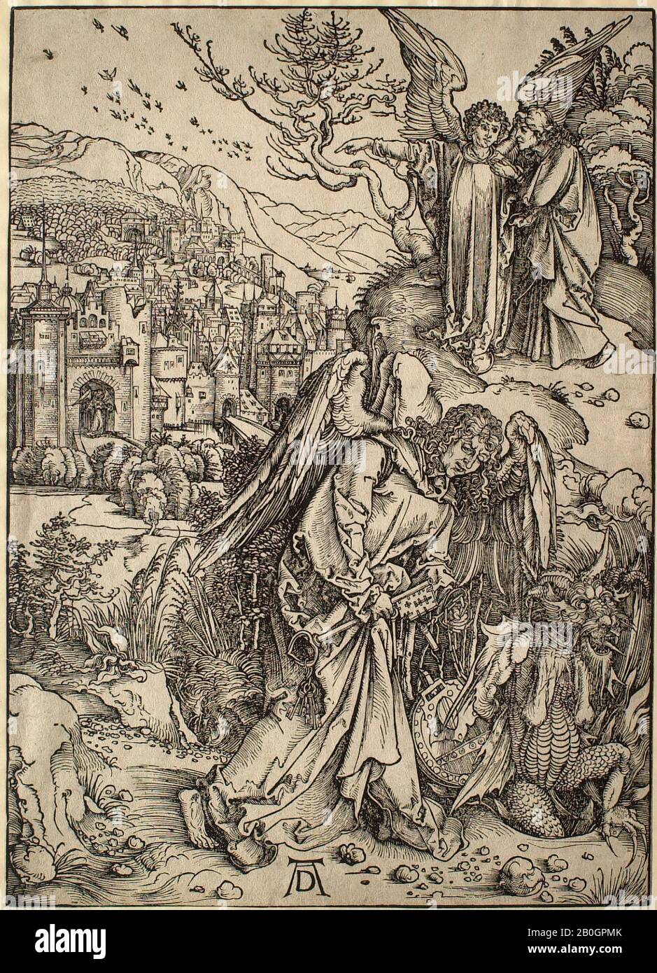 Albrecht d rer german 1471 1528 the apocalypse the angel with the