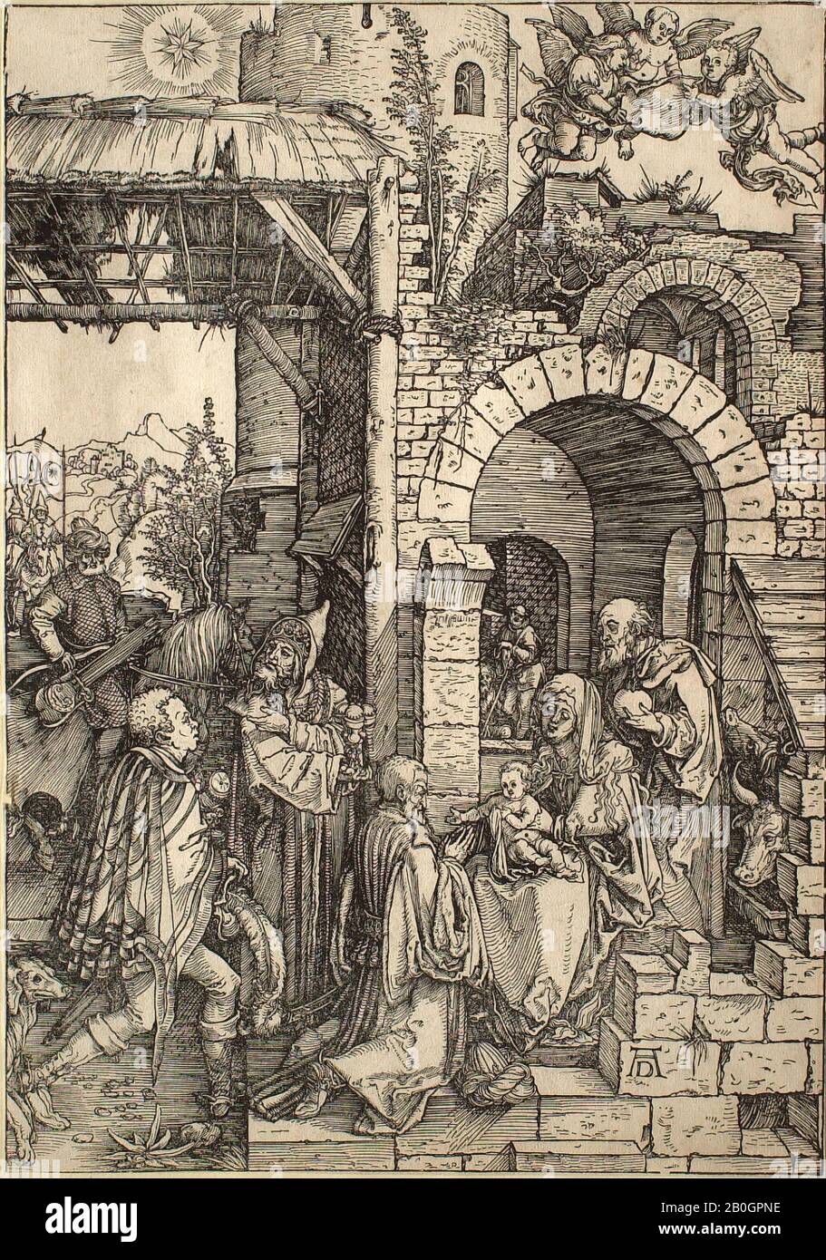Albrecht Durer German 1471 1528 The Life Of The Virgin The Adoration Of The Magi 1503 Woodcut On Paper Image 11 3 4 X 8 3 16 In 29 9 X 8 Cm Stock Photo Alamy